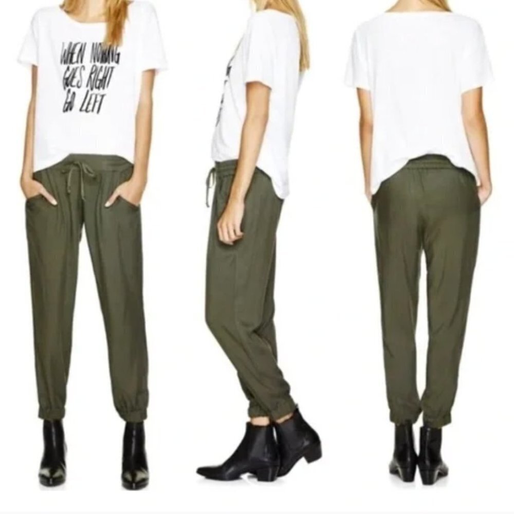 Aritzia Talula Rayon Lightweight Elastic Waist/Drawstring Pant